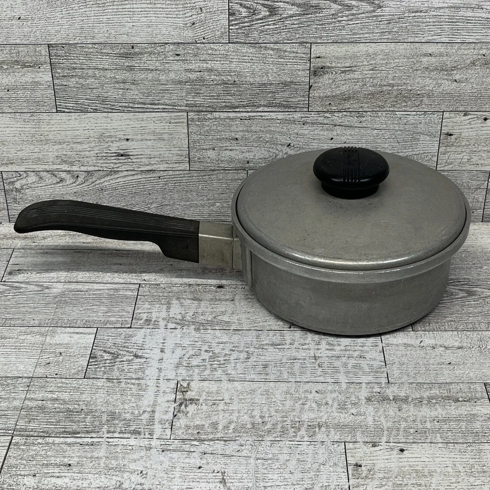 Vintage Kitchen Craft Cast Aluminum 1 Qt Saucepan With Lid‎ Model 2271